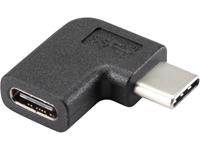 renkforce USB 3.1 (Gen 2) Adapter [1x USB-C™ Stecker - 1x USB-C™ Buchse] 90° nach rechts gewink