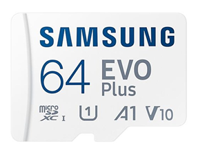 samsung EVO Plus microSDXC-kaart 64 GB UHS-Class 1, Class 10 Incl. SD-adapter