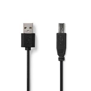 Nedis CCGP60100BK20 Usb 2.0-kabel A Male - B Male 2,0 M Zwart