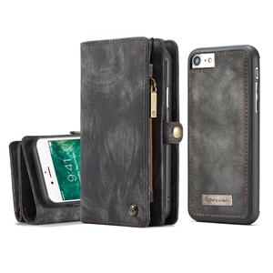 Caseme vintage 2 in 1 portemonnee hoes - iPhone 7 / 8 / SE (2020) - Grijs