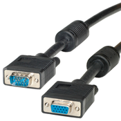 ROLINE VGA-Kabel HD15 ST - BU mit Ferritkern 3,0m