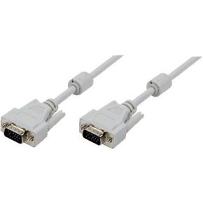 LogiLink 5m, VGA/VGA, M/M 5m VGA (D-Sub) VGA (D-Sub) Grijs VGA kabel