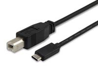 Equip 12888207 1m USB C USB C Mannelijk Mannelijk Zwart USB-kabel