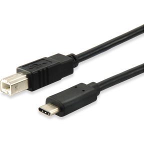 Equip 12888207 1m USB C USB C Mannelijk Mannelijk Zwart USB-kabel