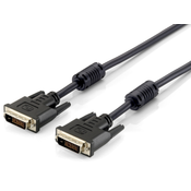 Equip DVI-D/DVI-D 1.8m 1.8m DVI-D DVI-D Zwart DVI kabel