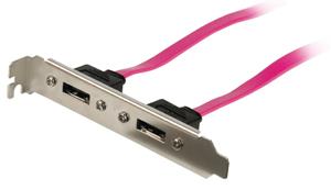 Valueline VLCP73800R05 0.5m SATA II 7-pin SATA II 7-pin Roze SATA-kabel