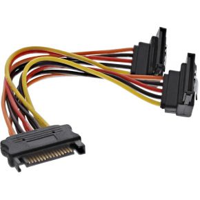 InLine 29683W 0.15m SATA Zwart SATA-kabel