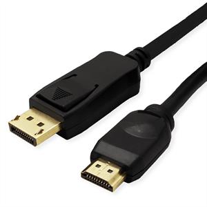 Value 11.99.5785 1m DisplayPort HDMI Zwart DisplayPort kabel