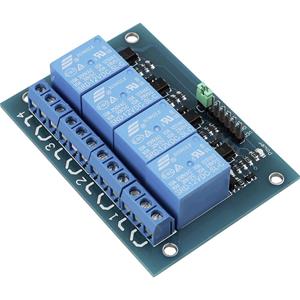 trucomponents Relais Modul 4fach (Kontaktbelastbarkeit 12V / 250V)