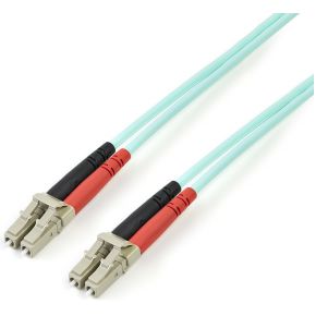 StarTech.com Türkis OM4 Duplex Multimode Glasfaserkabel - 100 Gb - 50/125 - LSZH - LC/LC - 3m