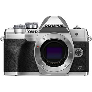 Olympus »E-M10 Mark IV« Systemkamera (M.Zuiko Digital ED 14‑42mm F3,5-5,6 EZ Pancake, 20,3 MP, Bluetooth, WLAN (WiFi), +BLS-50, F-5AC USB-AC Adapter, USB cable, Shoulder Strap)