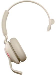 jabra Evolve2 65 monaural Headset Bluetooth, USB schnurlos Over Ear Beige