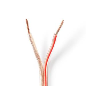 Nedis CABR2500TR150 Speaker-kabel 2x 2,50 Mm2 15,0 M Op Rol Transparant