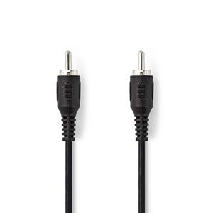 Subwooferkabel | RCA Male - RCA Male | 2,0 m | Zwart