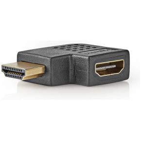 HDMI-Adapter | HDMI-Connector - HDMI Female | Links Gehoekt | Zwart