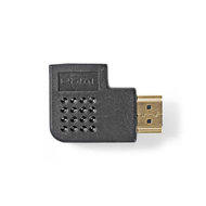 HDMI-Adapter | HDMI-Connector - HDMI Female | Rechts Gehoekt | Zwart