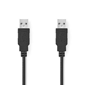 Nedis USB 2.0-Kabel | A Male - A Male | 2,0 m | Zwart