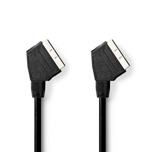 Nedis SCART-Kabel | SCART Male - SCART Male | 2,0 m | Zwart