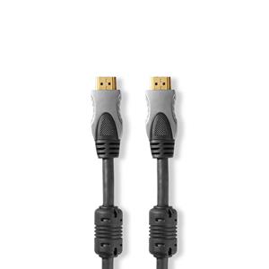 Nedis High Speed HDMI-Kabel met Ethernet | HDMI-Connector - HDMI-Connector | 0,75 m | Antraciet