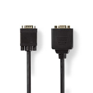 Nedis VGA-kabel | VGA male - 2x VGA female | 0,2 m | Zwart