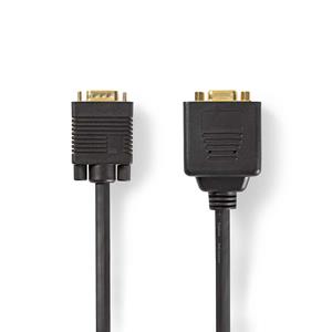 Nedis VGA-kabel | VGA male - 2x VGA female | 0,2 m | Zwart