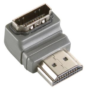 Bandridge High Speed HDMI met Ethernet Adapter 90ÃÂÃÂ° Haaks HDMI-Connector - HDMI Female Grijs