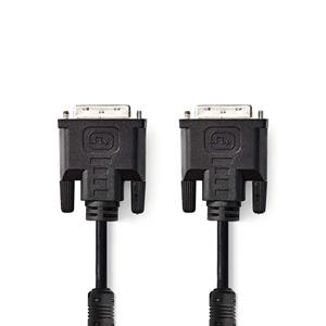 Nedis DVI-Kabel | DVI-I 24+5-Pins Male - DVI-I 24+5-Pins Male | 2,0 m | Zwart