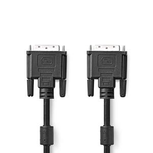 Nedis DVI-Kabel | DVI-D 24+1-Pins Male - DVI-D 24+1-Pins Male | 2,0 m | Zwart