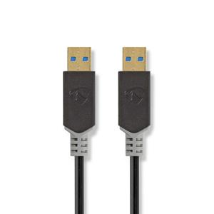 Nedis Kabel USB 3.0 | A male - A male | 2,0 m | Antraciet