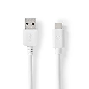 Nedis USB 3.1 Cable (Gen2) | USB-C Male - A Male | 1.0 m | White