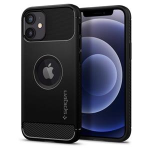 Spigen Rugged Armor iPhone 12 Mini Cover - Zwart