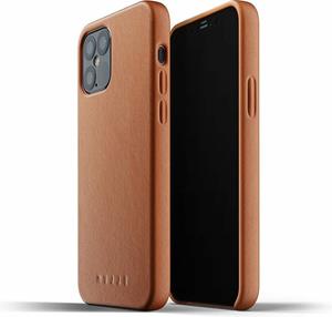 Mujjo Premium Volledig Leren iPhone 12/12 Pro Hoesje - Bruin