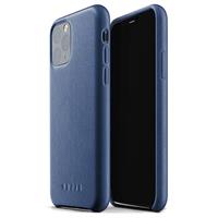 Mujjo Premium Volledig Leren iPhone 11 Pro Hoesje - Blauw