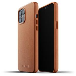 Mujjo Premium Volledig Leren iPhone 12 Pro Max Hoesje - Bruin