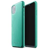 Mujjo Leder Hülle iPhone 11 Pro Max Grün