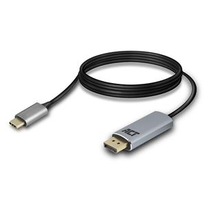 act AC7035 USB-C naar DisplayPort (m) Aansluitkabel 4K @ 60Hz - 1,8 meter