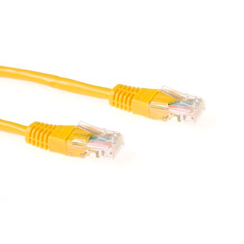 act IB5800 U/UTP CAT5E Patchkabel Geel - 50 cm