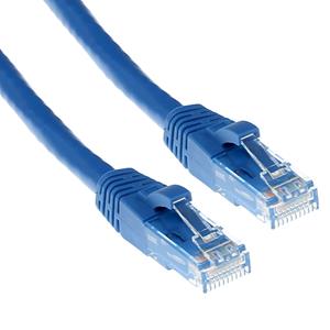 act IS8652 U/UTP CAT6 Patchkabel Snagless Blauw - 25 cm