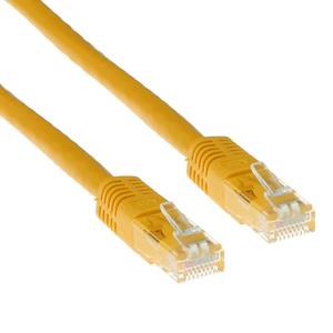 act IB8852 U/UTP CAT6 Patchkabel Geel - 25 cm