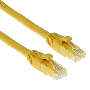 act IS8852 U/UTP CAT6 Patchkabel Snagless Geel - 25 cm