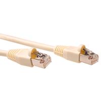 act IB7000 SF/UTP CAT5E Patchkabel Snagless Ivoor - 50 cm