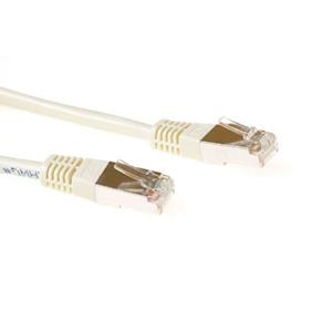 act IB7201 F/UTP CAT5E Patchkabel Ivoor - 1 meter