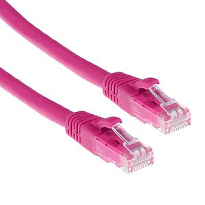 act IS1800 U/UTP CAT6 Patchkabel Snagless Roze - 50 cm