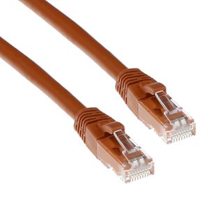 act IS1600 U/UTP CAT6 Patchkabel Snagless Bruin - 50 cm