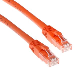 act IS1500 U/UTP CAT6 Patchkabel Snagless Oranje - 50 cm