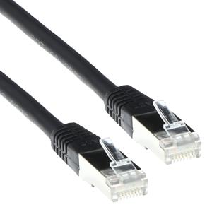 act FB9900 LSZH SFTP CAT6 Patchkabel Zwart - 50 cm