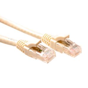 act IK8400 U/UTP CAT6 Patchkabel Ivoor -50 cm