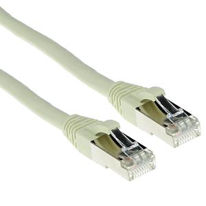 act FB6052 SFTP CAT6A Patchkabel Snagless Ivoor - 25 cm