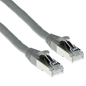 act FB3052 SFTP CAT6A Patchkabel Snagless Grijs - 25 cm