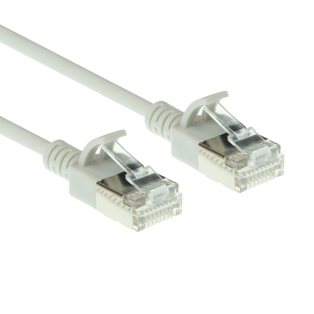 act DC7001 CAT6A U/FTP LSZH Datacenter Slimline Patchkabel Grijs - 1 meter